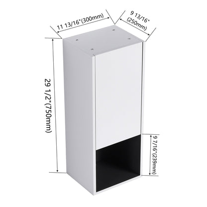 12' Bathroom Side Cabinet,Soft Close Doors,Float Mounting Design,(KD - Packing) - 1st Choice Furniture Direct