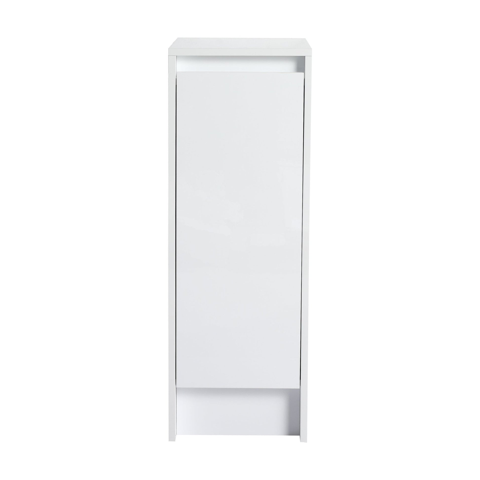 12' freestanding Bathroom Storage Cabinet, Soft Close Doors, Glossy White,(KD - Packing) - 1st Choice Furniture Direct