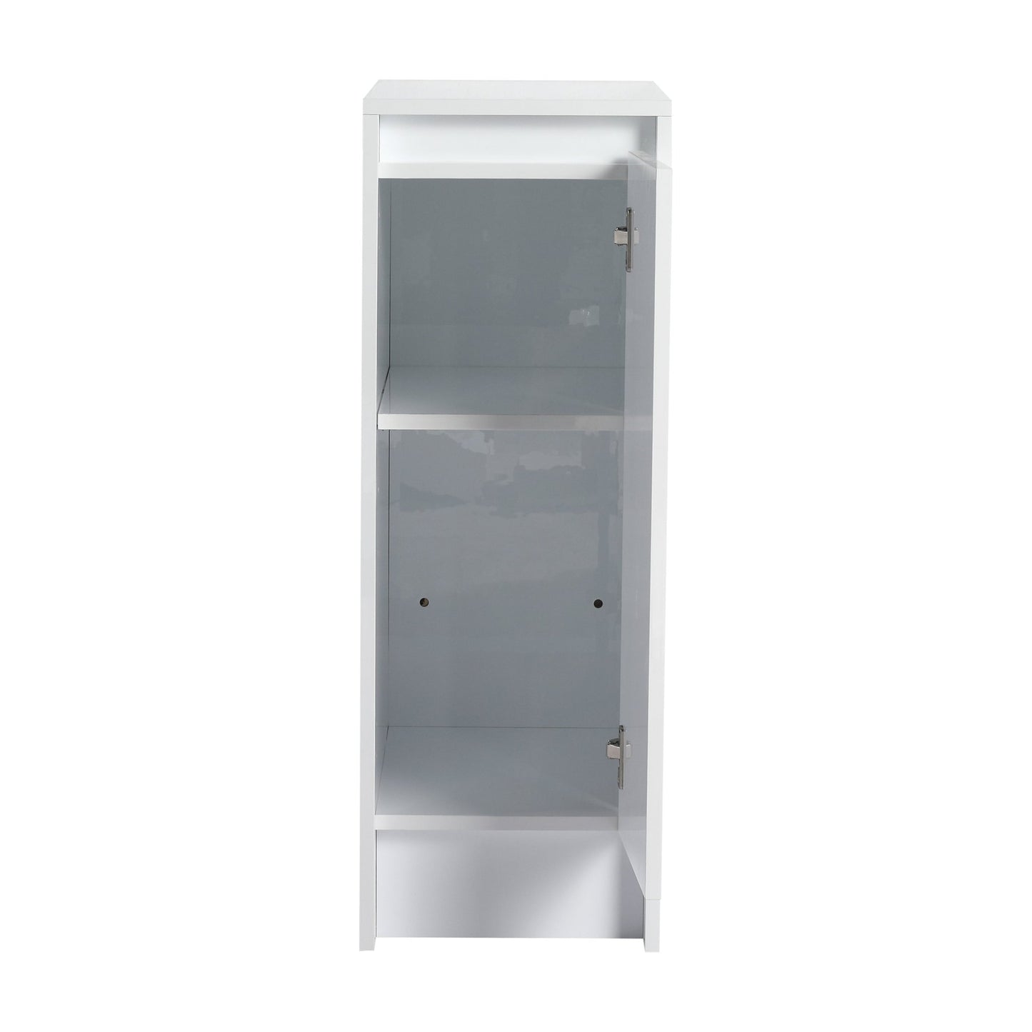 12' freestanding Bathroom Storage Cabinet, Soft Close Doors, Glossy White,(KD - Packing) - 1st Choice Furniture Direct