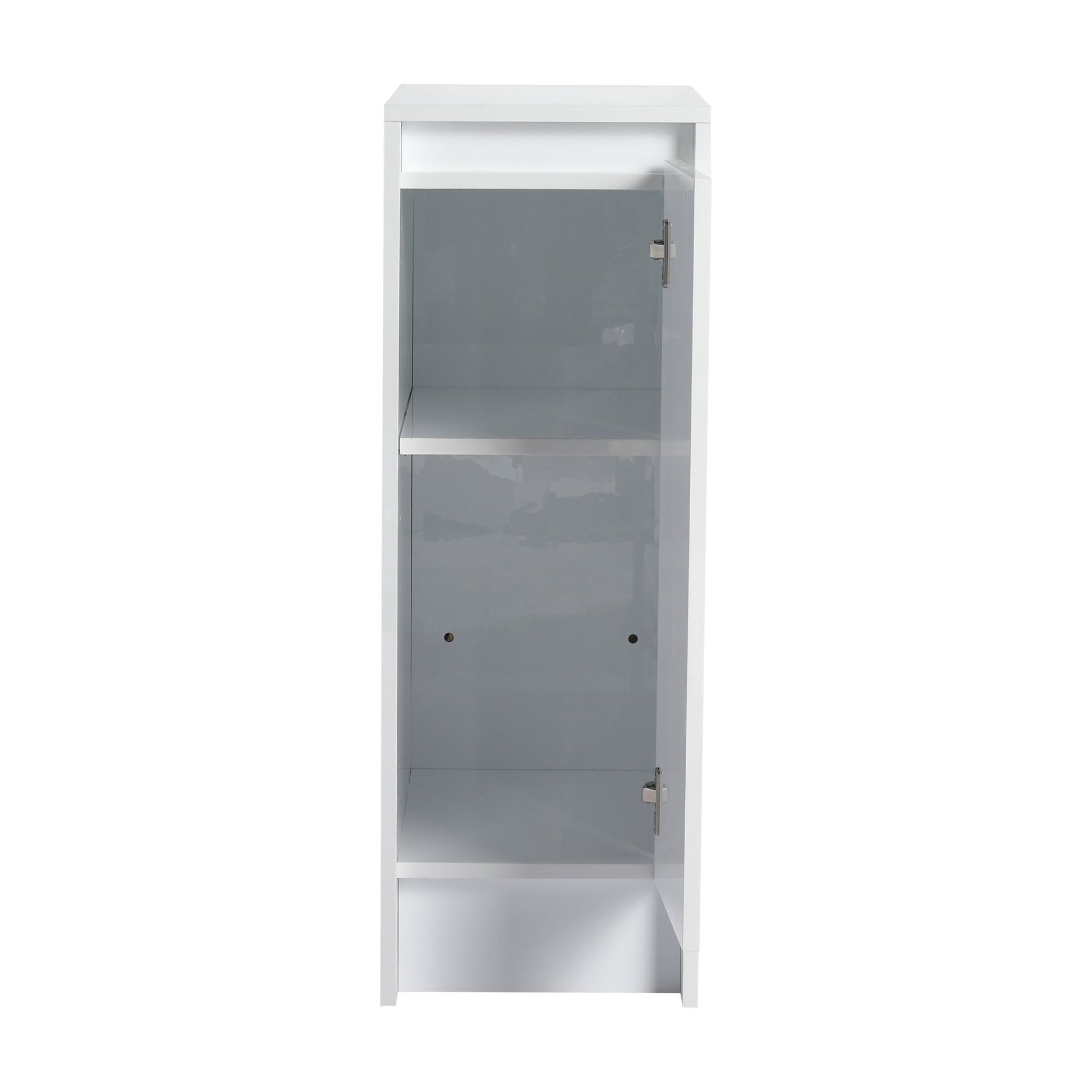 12' freestanding Bathroom Storage Cabinet, Soft Close Doors, Glossy White,(KD - Packing) - 1st Choice Furniture Direct