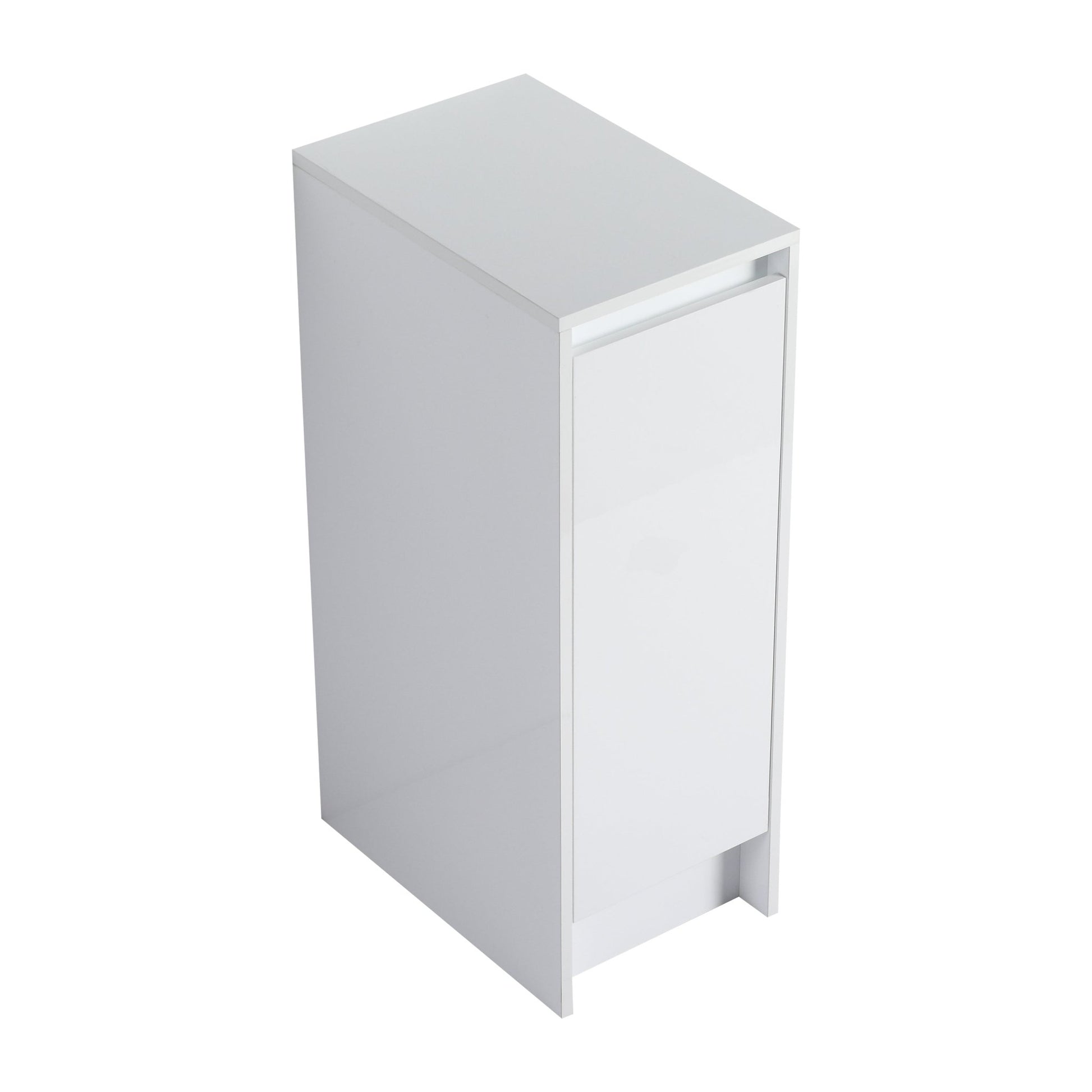 12' freestanding Bathroom Storage Cabinet, Soft Close Doors, Glossy White,(KD - Packing) - 1st Choice Furniture Direct
