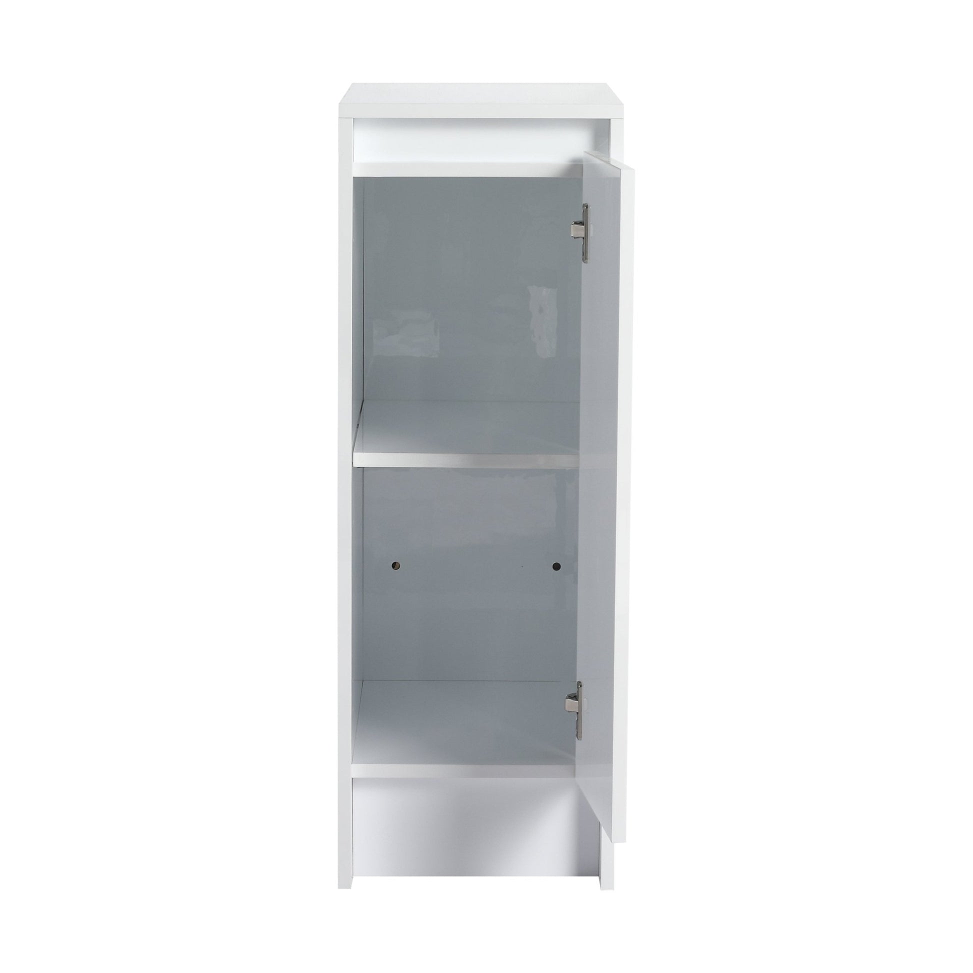 12' freestanding Bathroom Storage Cabinet, Soft Close Doors, Glossy White,(KD - Packing) - 1st Choice Furniture Direct