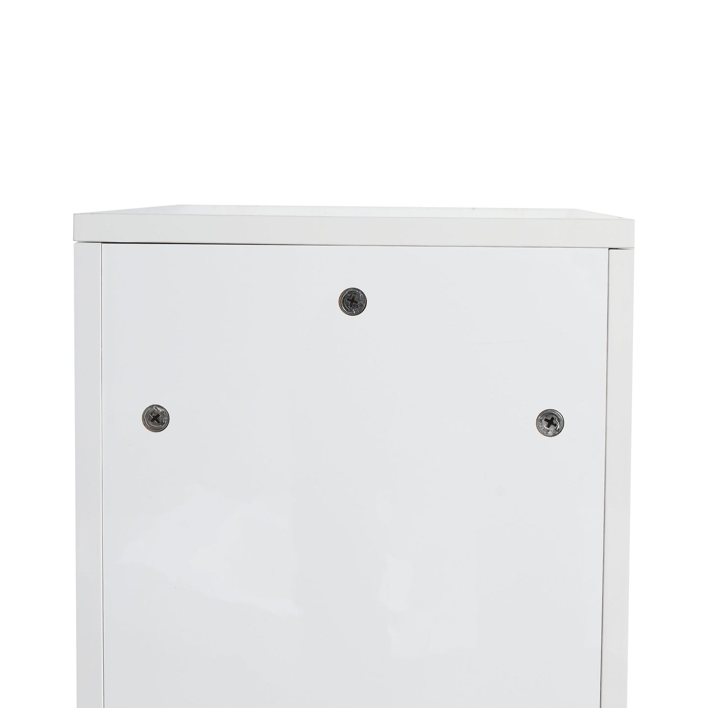 12' freestanding Bathroom Storage Cabinet, Soft Close Doors, Glossy White,(KD - Packing) - 1st Choice Furniture Direct