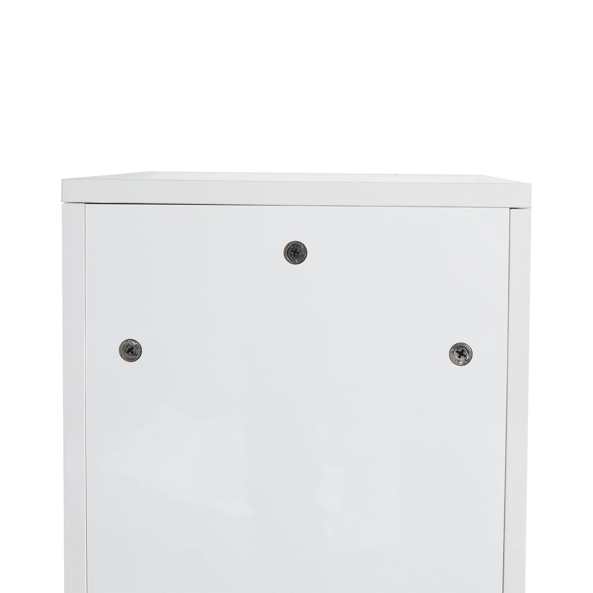 12' freestanding Bathroom Storage Cabinet, Soft Close Doors, Glossy White,(KD - Packing) - 1st Choice Furniture Direct