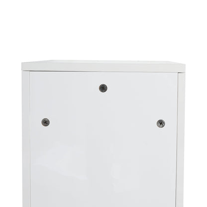 12' freestanding Bathroom Storage Cabinet, Soft Close Doors, Glossy White,(KD - Packing) - 1st Choice Furniture Direct