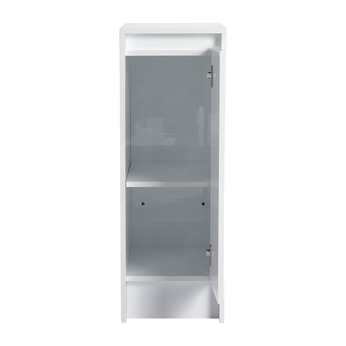 12' freestanding Bathroom Storage Cabinet, Soft Close Doors, Glossy White,(KD - Packing) - 1st Choice Furniture Direct
