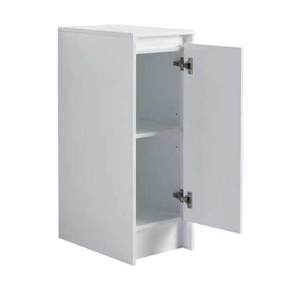 12' freestanding Bathroom Storage Cabinet, Soft Close Doors, Glossy White,(KD - Packing) - 1st Choice Furniture Direct