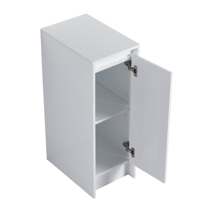 12' freestanding Bathroom Storage Cabinet, Soft Close Doors, Glossy White,(KD - Packing) - 1st Choice Furniture Direct