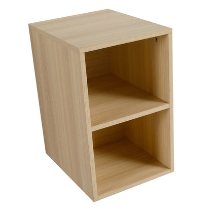 12 Inch Small Wall Mounted Storage Shelves, Bathroom Storage, Plywood, American White Oak - 1st Choice Furniture Direct