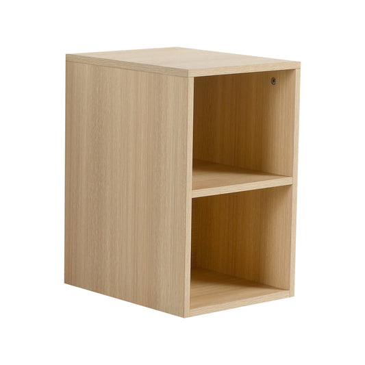 12 Inch Small Wall Mounted Storage Shelves, Bathroom Storage, Plywood, American White Oak - 1st Choice Furniture Direct