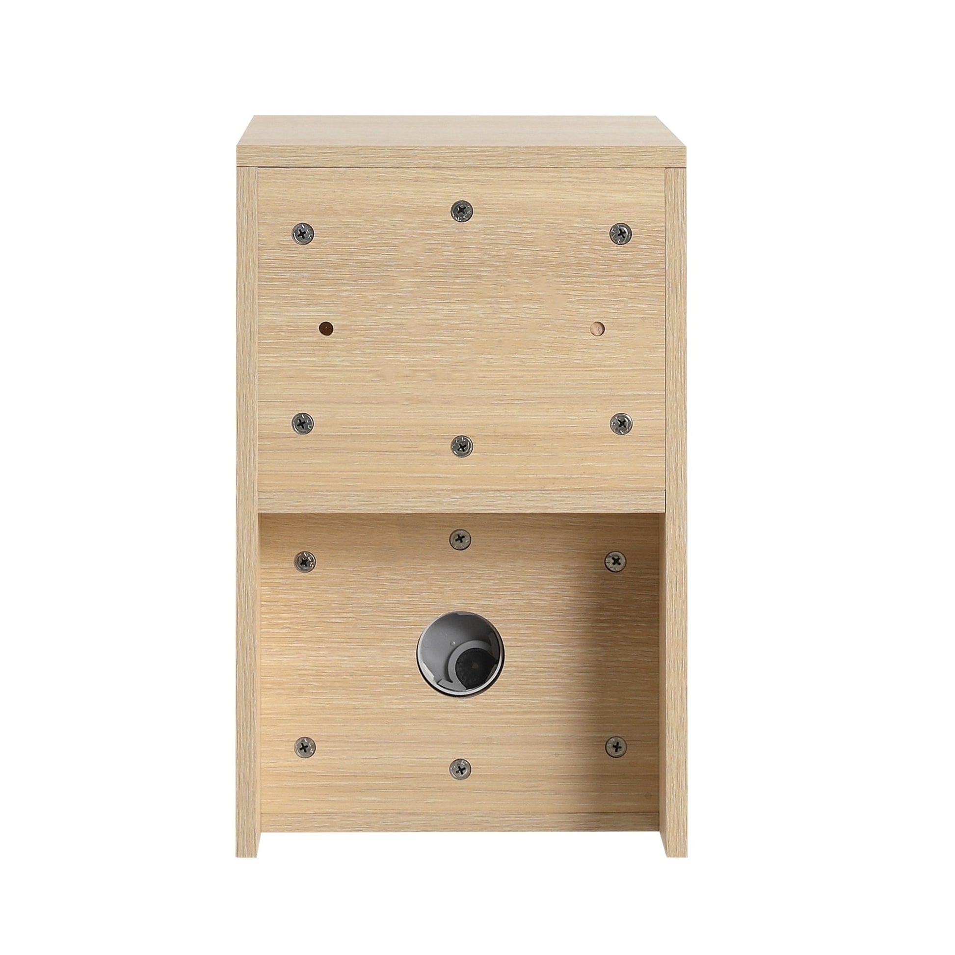 12 Inch Small Wall Mounted Storage Shelves, Bathroom Storage, Plywood, American White Oak - 1st Choice Furniture Direct
