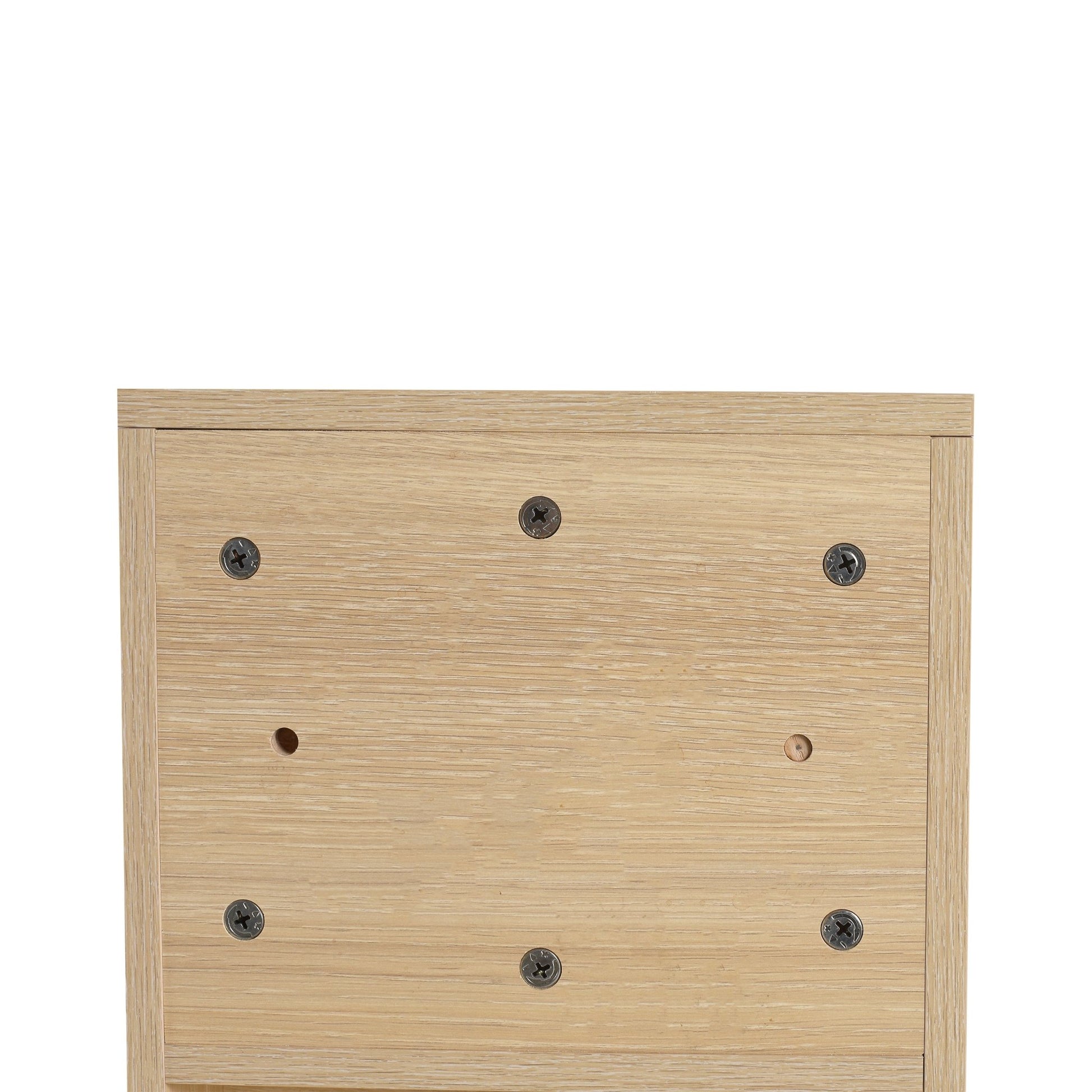 12 Inch Small Wall Mounted Storage Shelves, Bathroom Storage, Plywood, American White Oak - 1st Choice Furniture Direct