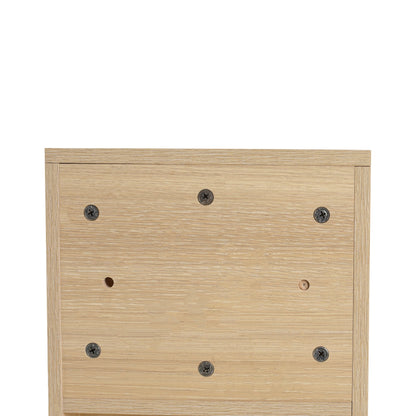 12 Inch Small Wall Mounted Storage Shelves, Bathroom Storage, Plywood, American White Oak - 1st Choice Furniture Direct