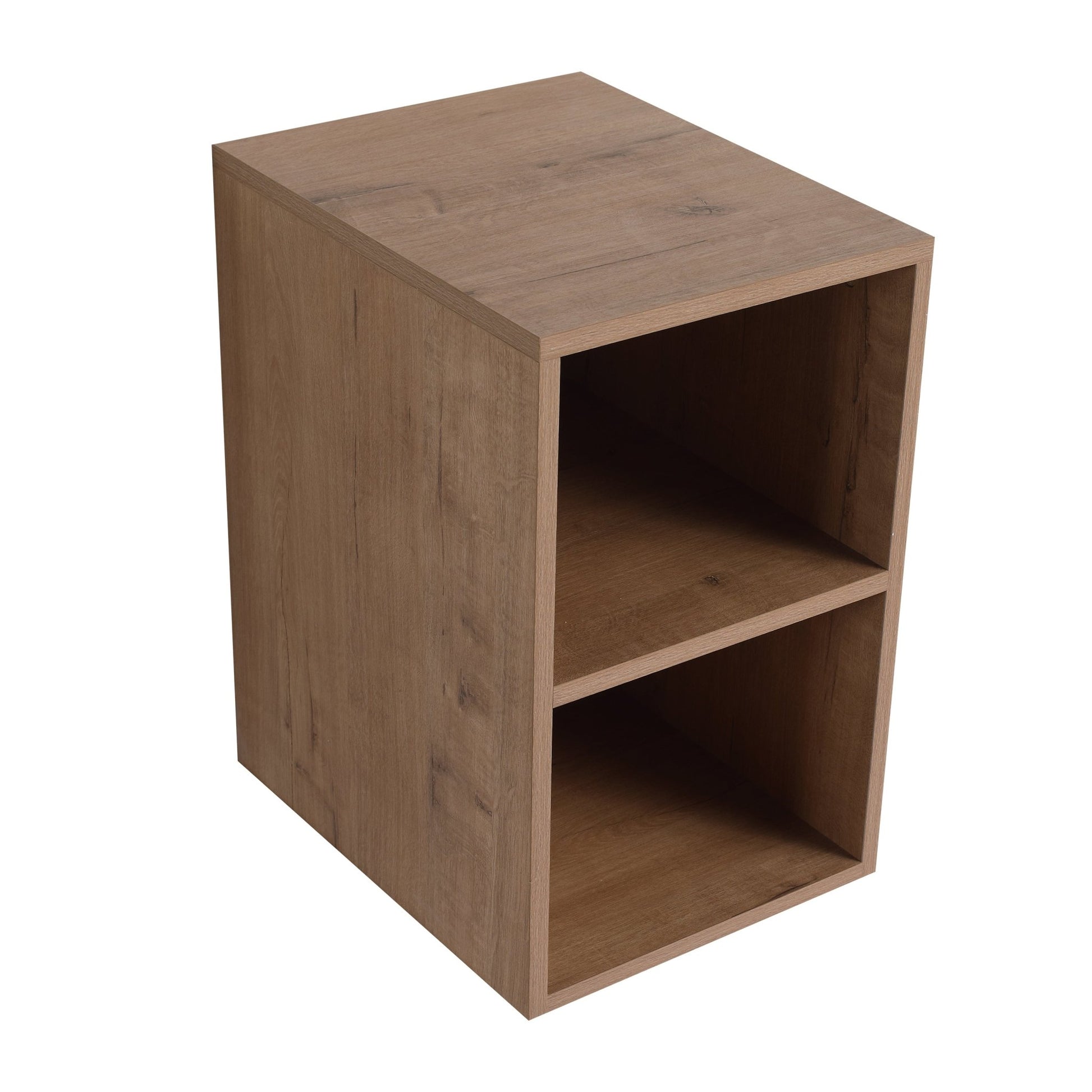 12 Inch Small Wall Mounted Storage Shelves, Bathroom Storage, Plywood, Imitative Oak - 1st Choice Furniture Direct