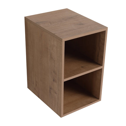 12 Inch Small Wall Mounted Storage Shelves, Bathroom Storage, Plywood, Imitative Oak - 1st Choice Furniture Direct