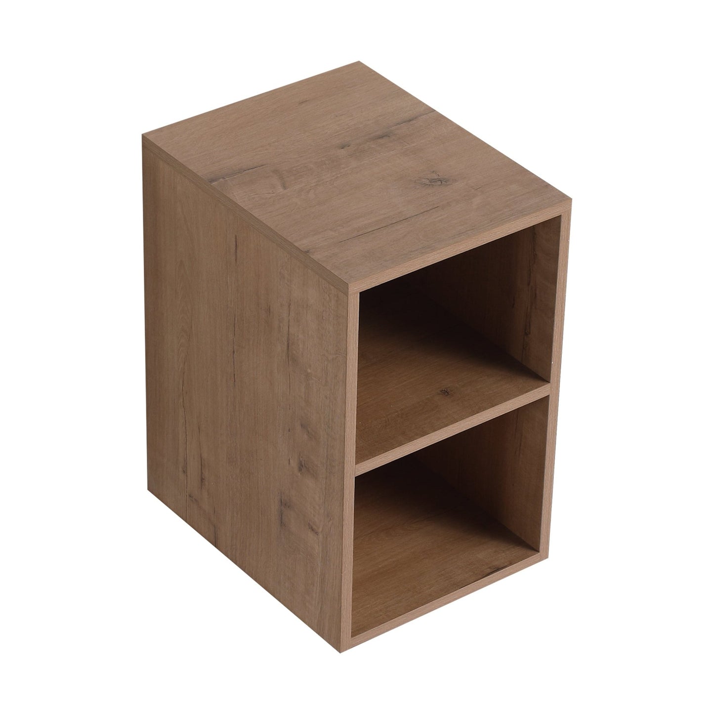 12 Inch Small Wall Mounted Storage Shelves, Bathroom Storage, Plywood, Imitative Oak - 1st Choice Furniture Direct