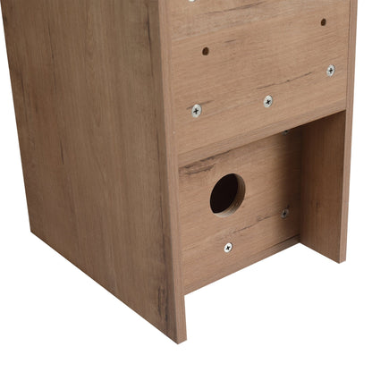 12 Inch Small Wall Mounted Storage Shelves, Bathroom Storage, Plywood, Imitative Oak - 1st Choice Furniture Direct