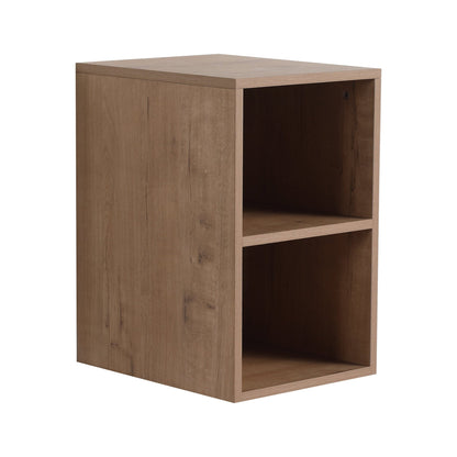 12 Inch Small Wall Mounted Storage Shelves, Bathroom Storage, Plywood, Imitative Oak - 1st Choice Furniture Direct