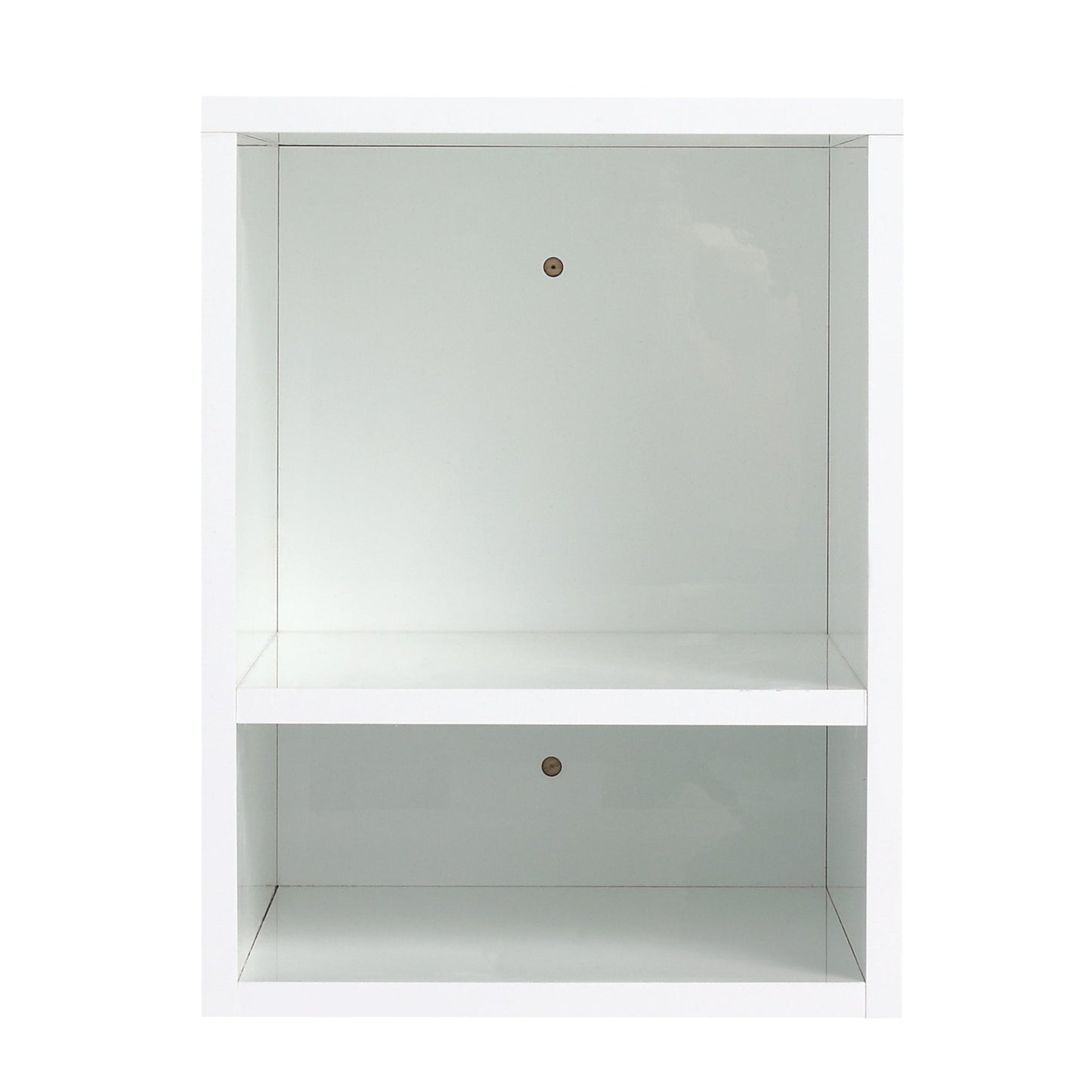 12 Inch Small Wall Mounted Storage Shelves, Suitable For Small Bathroom, Glossy White - 1st Choice Furniture Direct