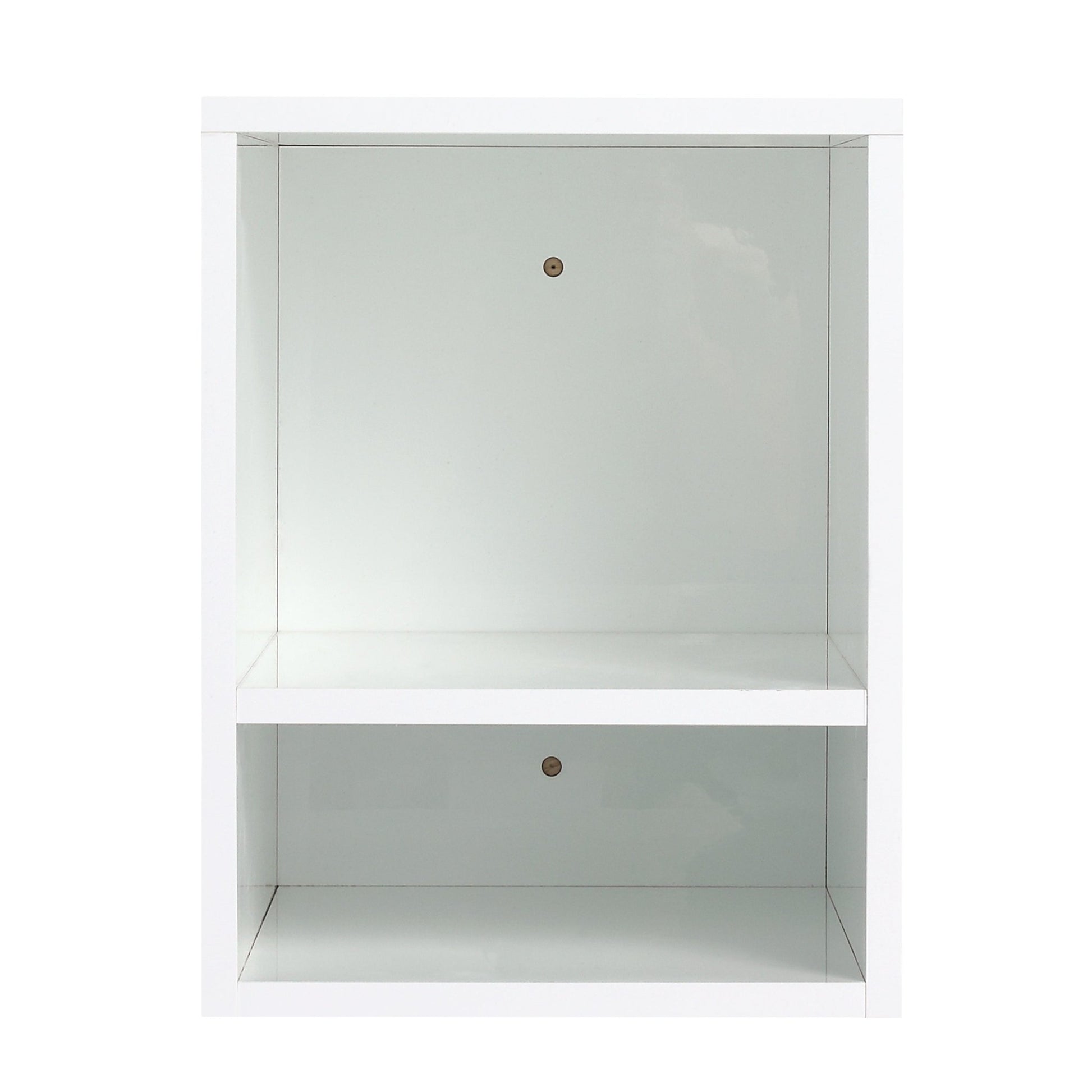 12 Inch Small Wall Mounted Storage Shelves, Suitable For Small Bathroom, Glossy White - 1st Choice Furniture Direct
