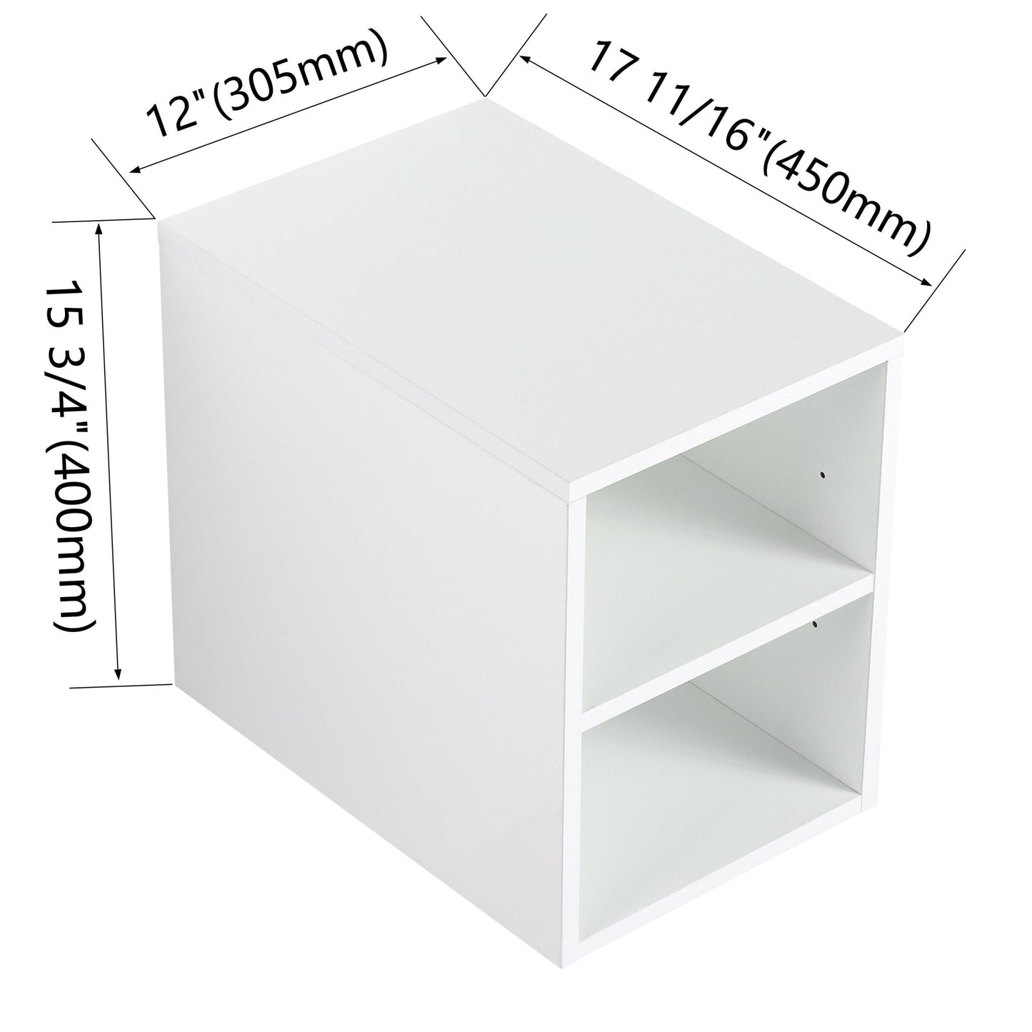 12 Inch Small Wall Mounted Storage Shelves, Suitable For Small Bathroom, Glossy White - 1st Choice Furniture Direct