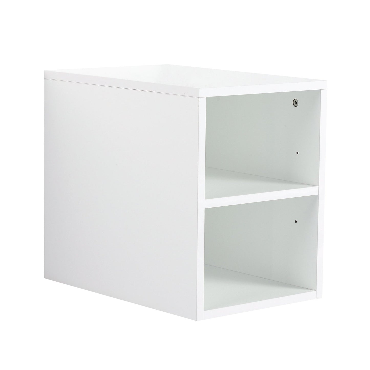 12 Inch Small Wall Mounted Storage Shelves, Suitable For Small Bathroom, Glossy White - 1st Choice Furniture Direct