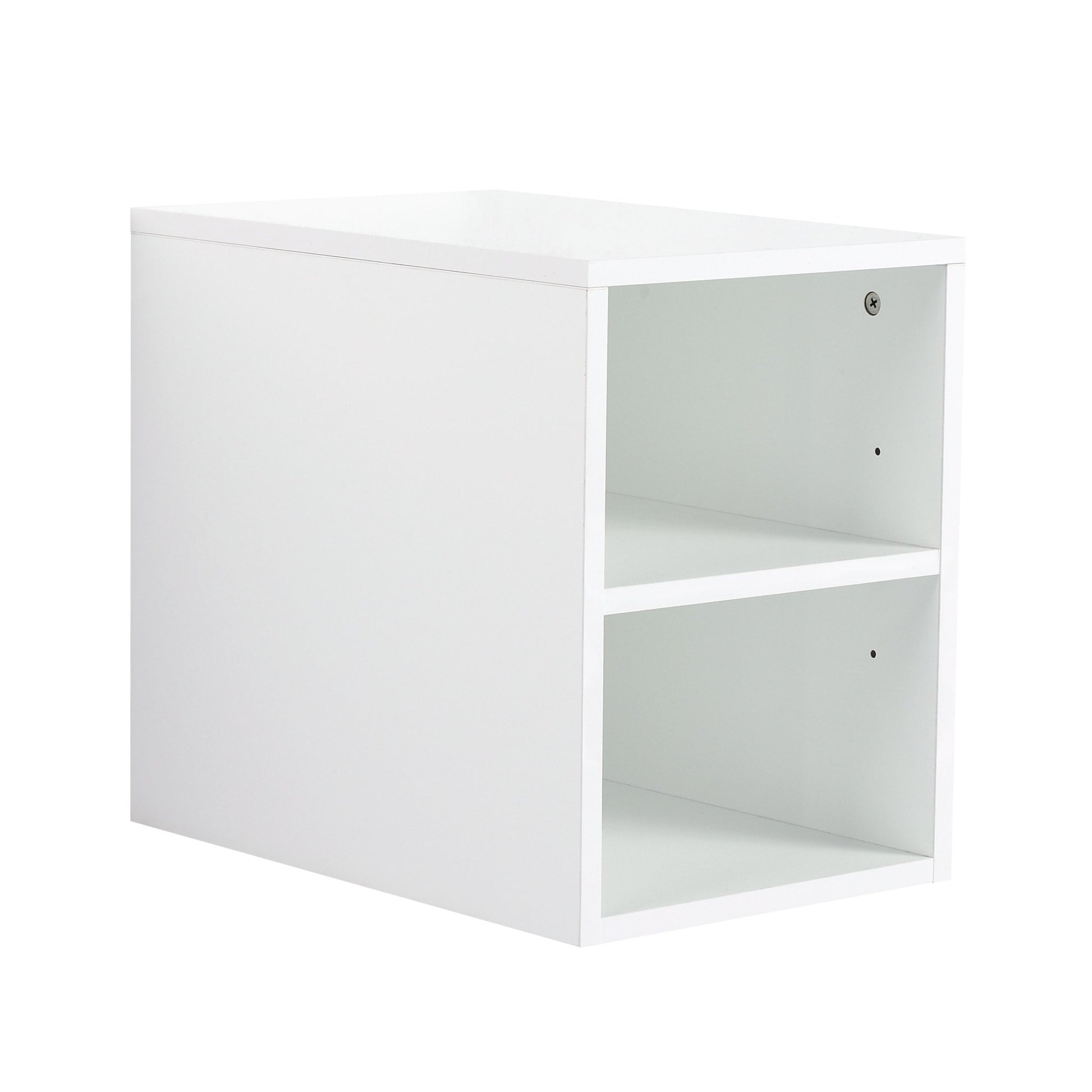 12 Inch Small Wall Mounted Storage Shelves, Suitable For Small Bathroom, Glossy White - 1st Choice Furniture Direct