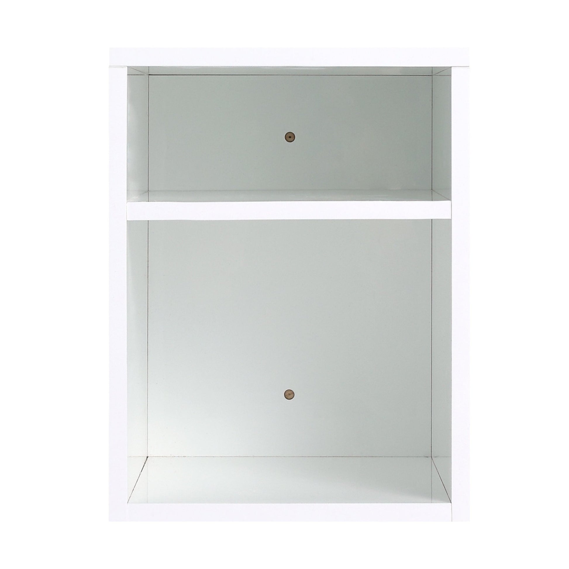 12 Inch Small Wall Mounted Storage Shelves, Suitable For Small Bathroom, Glossy White - 1st Choice Furniture Direct