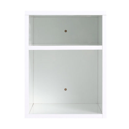 12 Inch Small Wall Mounted Storage Shelves, Suitable For Small Bathroom, Glossy White - 1st Choice Furniture Direct