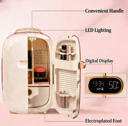 12L Skincare Mini Fridge | Makeup Refrigerator with LED Display - 1st Choice Furniture Direct