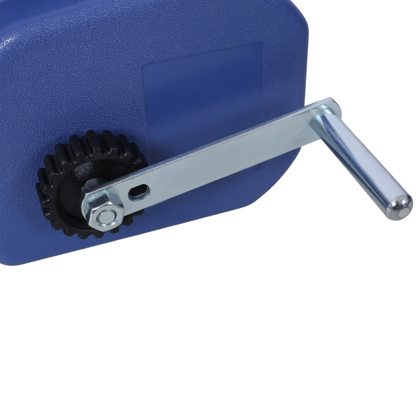12v 3500lbs Trailer Winch,Reversible Electric Winch, for Boats up to 5000 lbs.,with synthetic rope,with extra pulley hook,power in and power out,with manual function.blue plastic casing - 1st Choice Furniture Direct