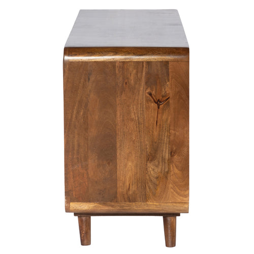 1st Choice 55" TV Media Entertainment Center Console in Warm Brown