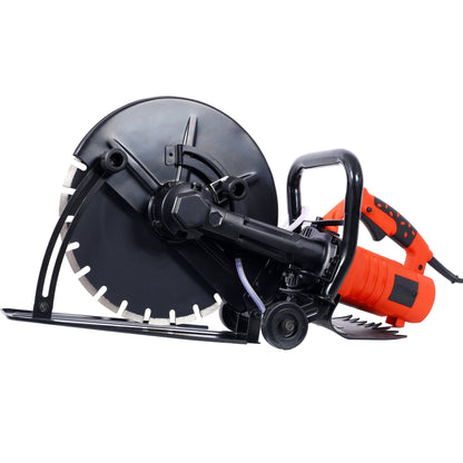 14” Electric Concrete Cut - Off Saw with Water Line | Wet/Dry Cutter with Diamond Blade (15 Amp) - 1st Choice Furniture Direct