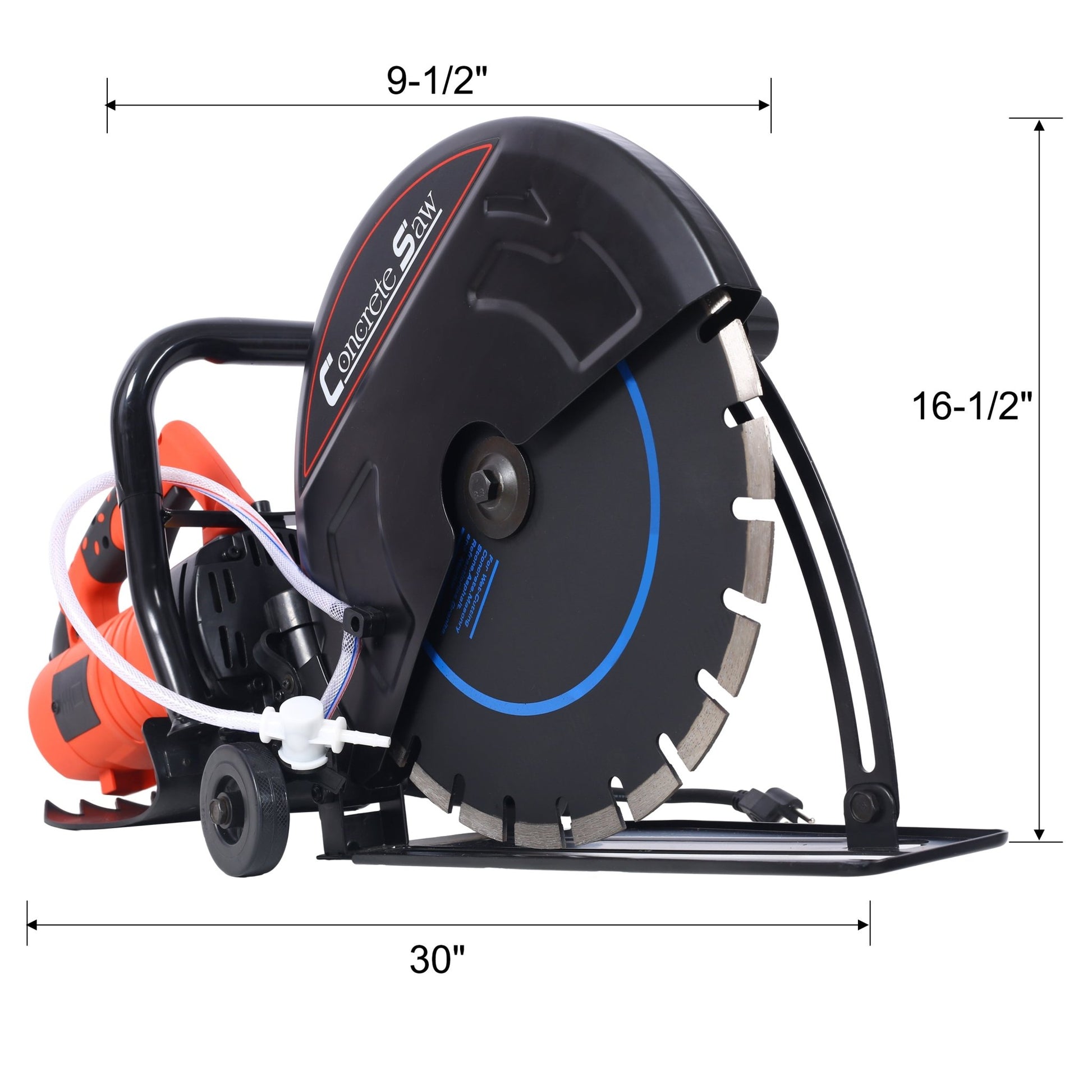 14” Electric Concrete Cut - Off Saw with Water Line | Wet/Dry Cutter with Diamond Blade (15 Amp) - 1st Choice Furniture Direct