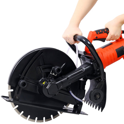 14” Electric Concrete Cut - Off Saw with Water Line | Wet/Dry Cutter with Diamond Blade (15 Amp) - 1st Choice Furniture Direct