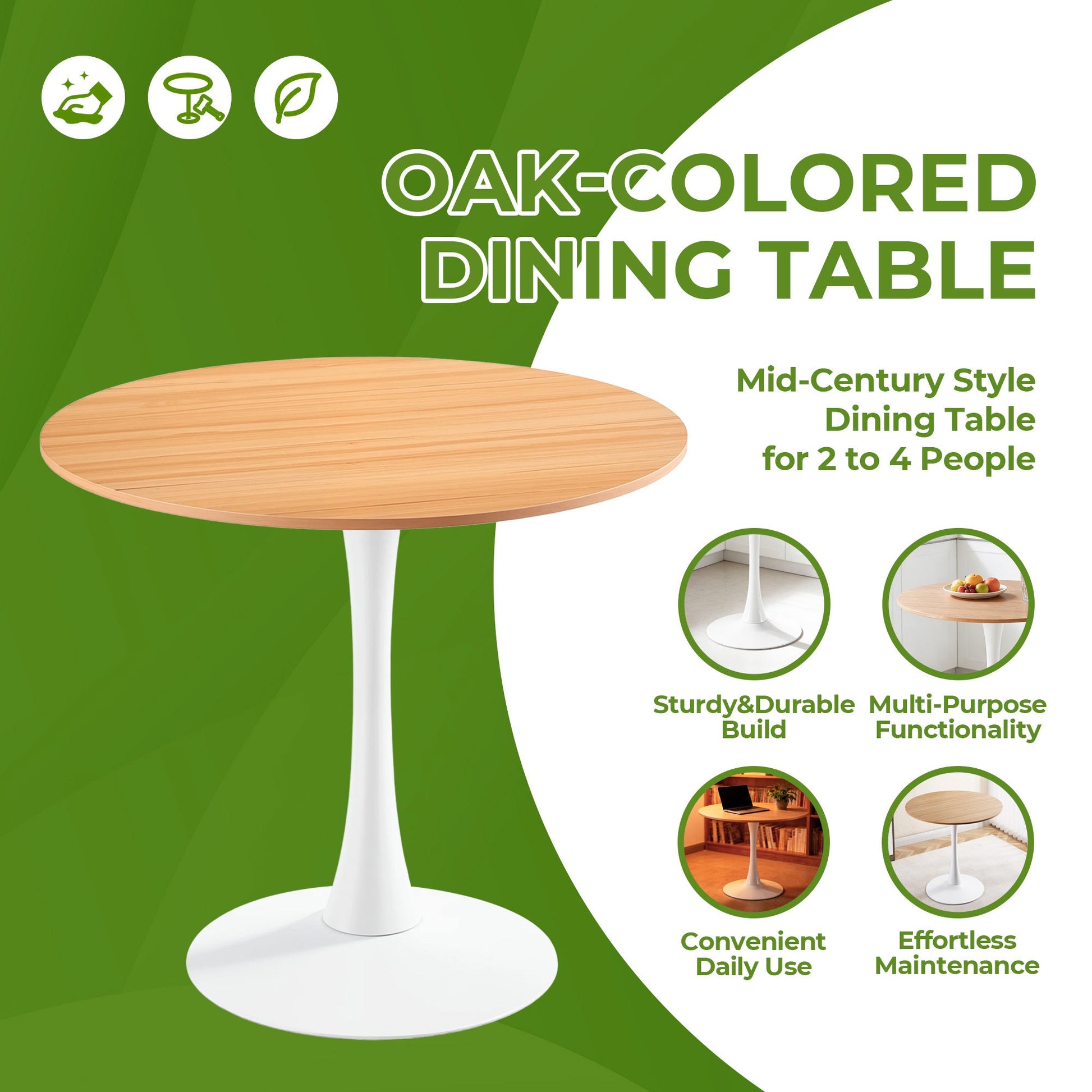 1+4 for 5pcs dining set,1table+4chair, Round Marble - Patterned Pub Table for Home Bar & Kitchen - 1st Choice Furniture Direct