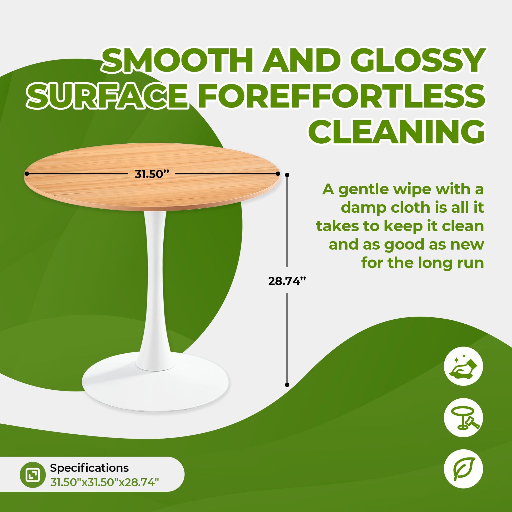 1+4 for 5pcs dining set,1table+4chair, Round Marble - Patterned Pub Table for Home Bar & Kitchen - 1st Choice Furniture Direct
