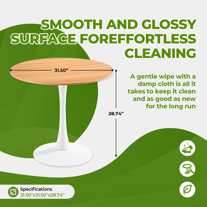 1+4 for 5pcs dining set,1table+4chair, Round Marble - Patterned Pub Table for Home Bar & Kitchen - 1st Choice Furniture Direct