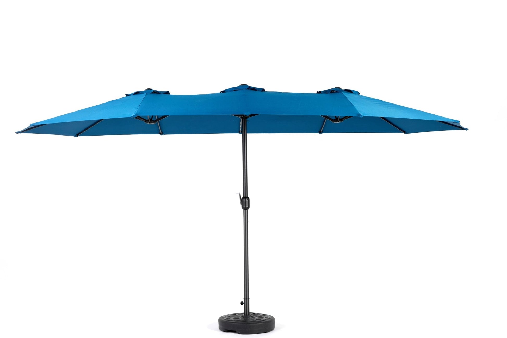 14.8 Ft Double Sided Outdoor Umbrella Rectangular Large with Crank ( Dark blue )(No Base) - 1st Choice Furniture Direct