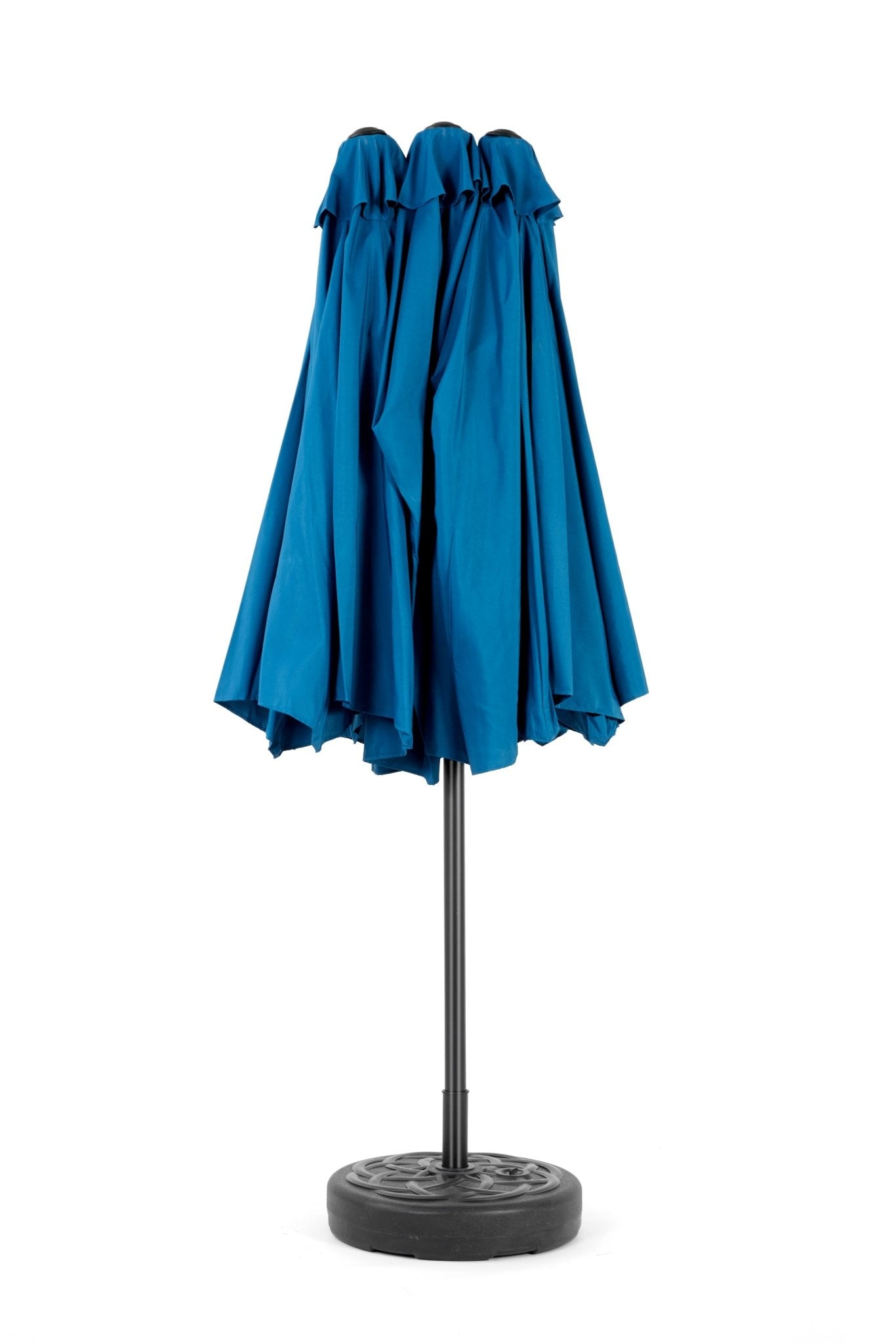 14.8 Ft Double Sided Outdoor Umbrella Rectangular Large with Crank ( Dark blue )(No Base) - 1st Choice Furniture Direct