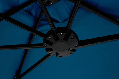 14.8 Ft Double Sided Outdoor Umbrella Rectangular Large with Crank ( Dark blue )(No Base) - 1st Choice Furniture Direct