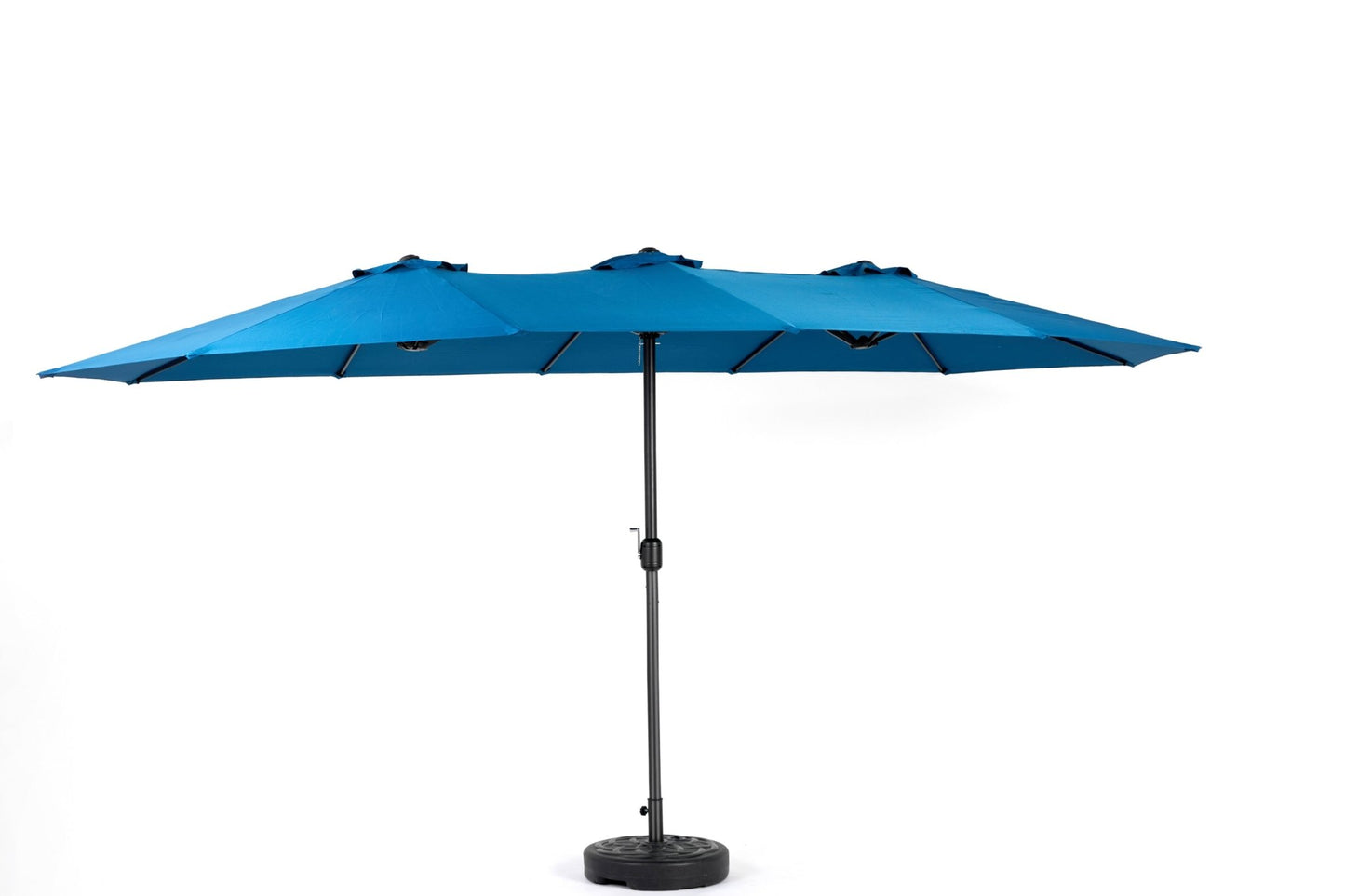 14.8 Ft Double Sided Outdoor Umbrella Rectangular Large with Crank ( Dark blue )(No Base) - 1st Choice Furniture Direct