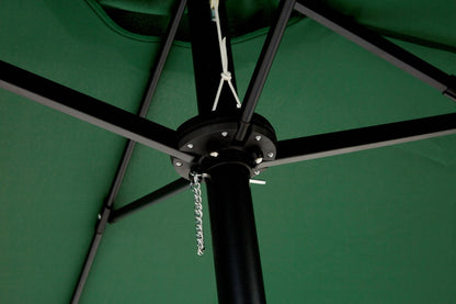 14.8 Ft Double Sided Outdoor Umbrella Rectangular Large with Crank ( Dark green)(No Base) - 1st Choice Furniture Direct