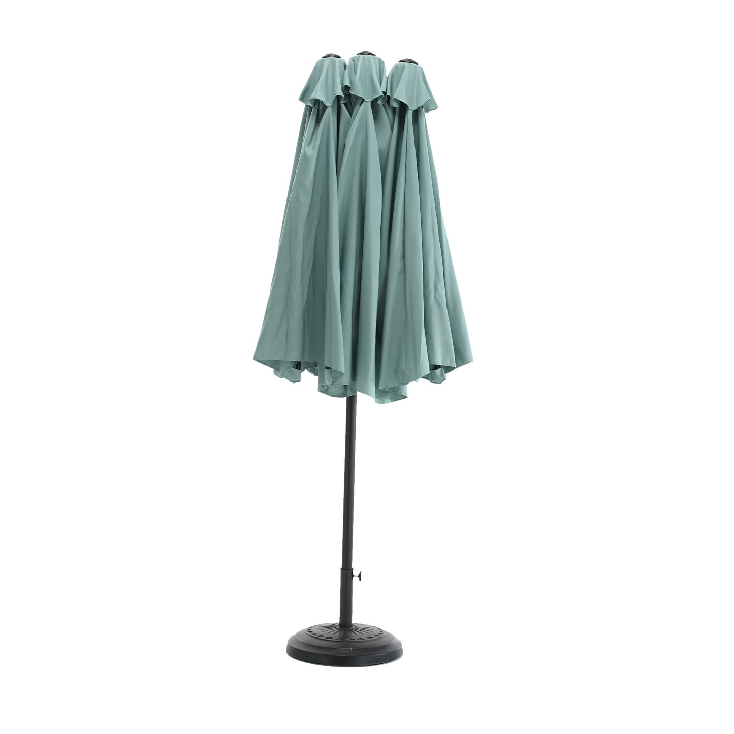 14.8 Ft Double Sided Outdoor Umbrella Rectangular Large with Crank ( Light green )(No Base) - 1st Choice Furniture Direct