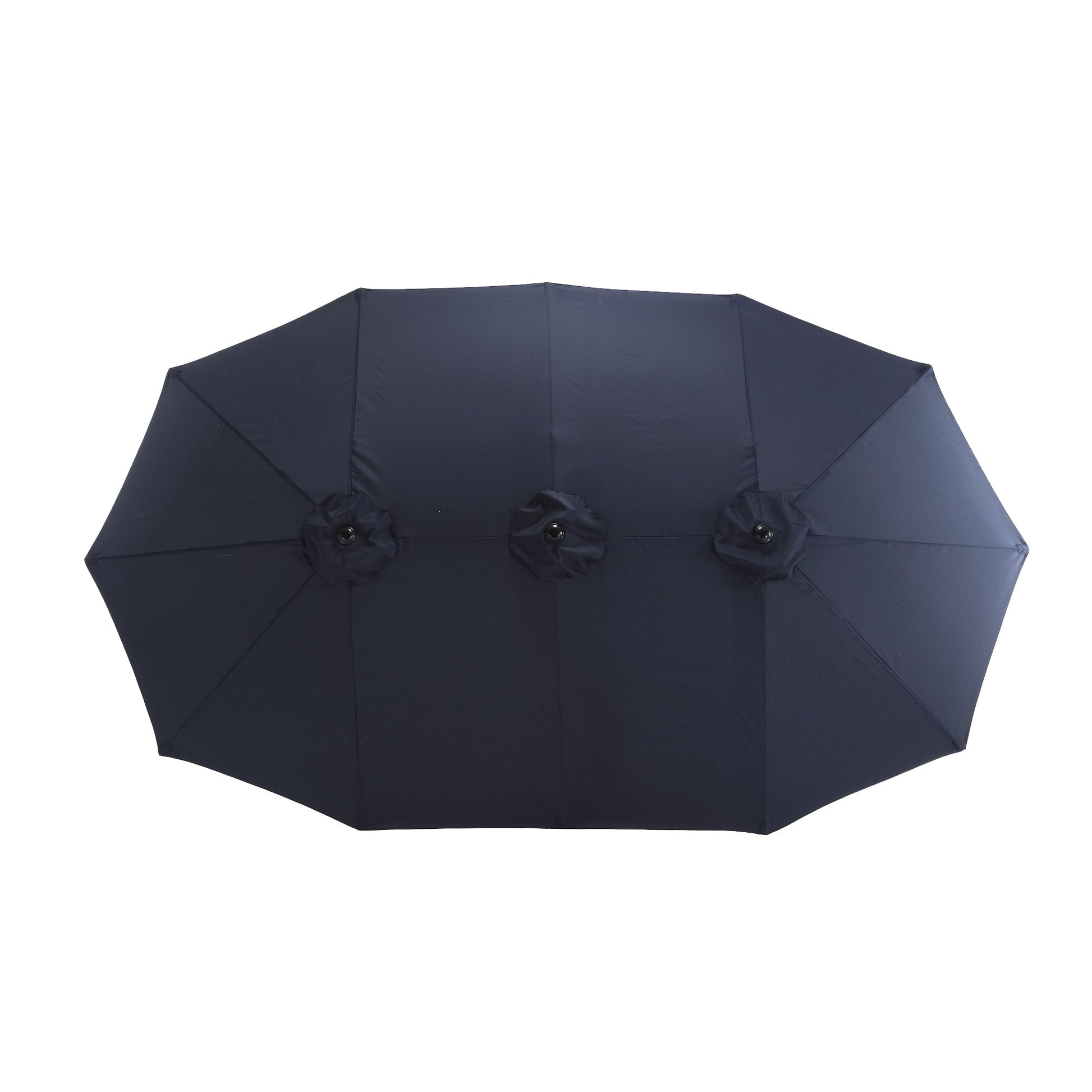 14.8 Ft Double Sided Outdoor Umbrella Rectangular Large with Crank ( Navy blue )(No Base) - 1st Choice Furniture Direct