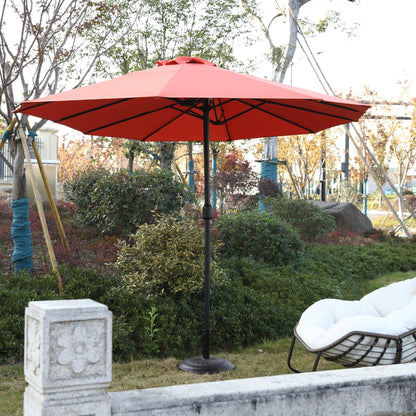 14.8 Ft Double Sided Outdoor Umbrella Rectangular Large with Crank ( Orange )(No Base) - 1st Choice Furniture Direct