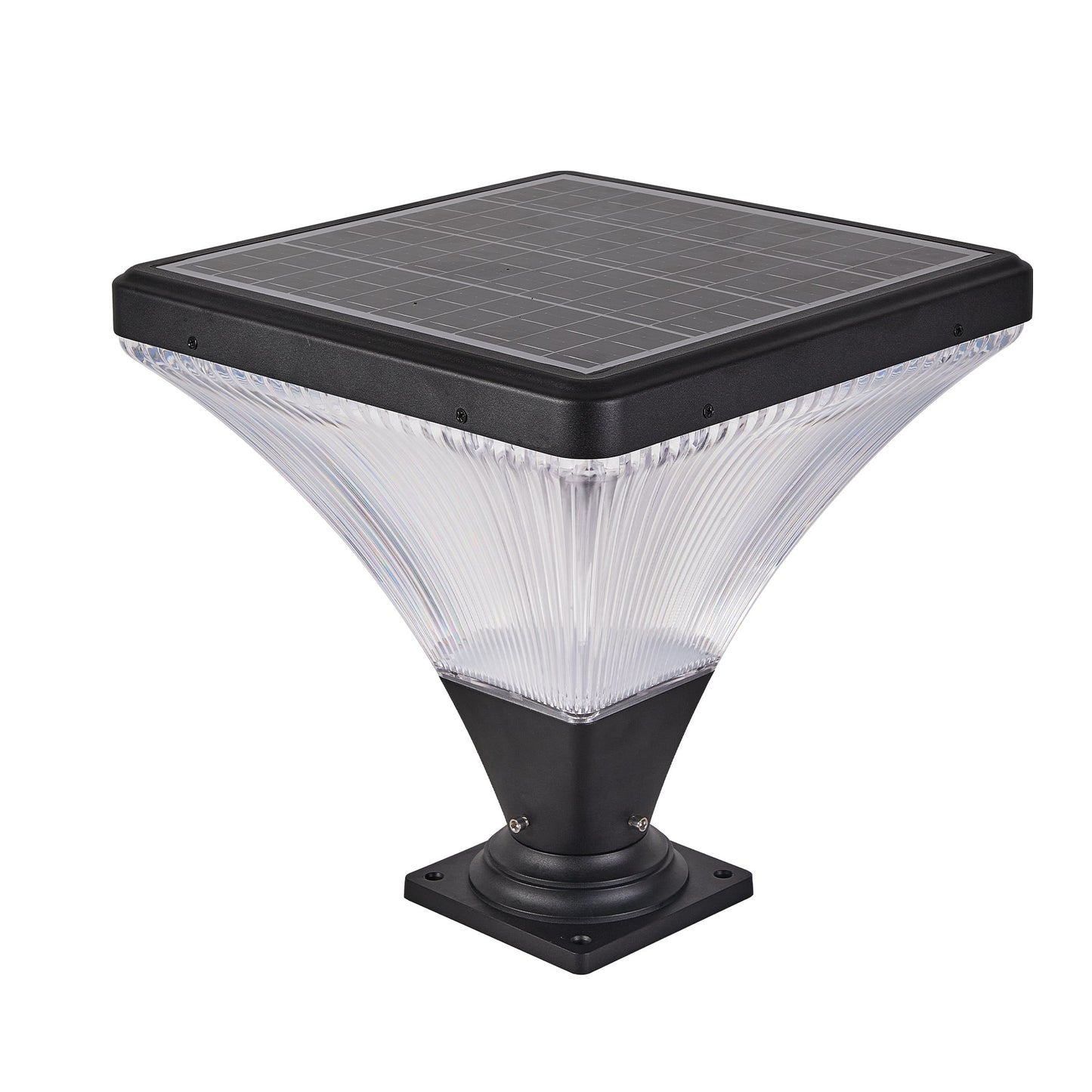 15' Black Outdoor Post Light - LED with Remote Control, Dimmable, Timer Function, Weatherproof for Yard, Garden, Pathway (1 - Pack) - 1st Choice Furniture Direct