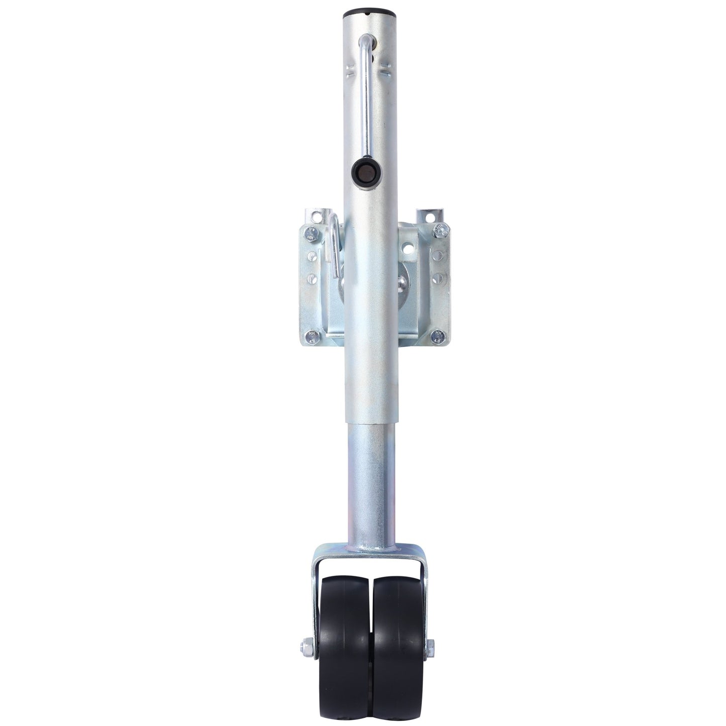 1500lbs Trailer Jack with Double Wheel, Adjustable 12' Lift Travel, Boat On for Boat RV Utility, Swivel Tongue Towing Dual Wheel - 1st Choice Furniture Direct