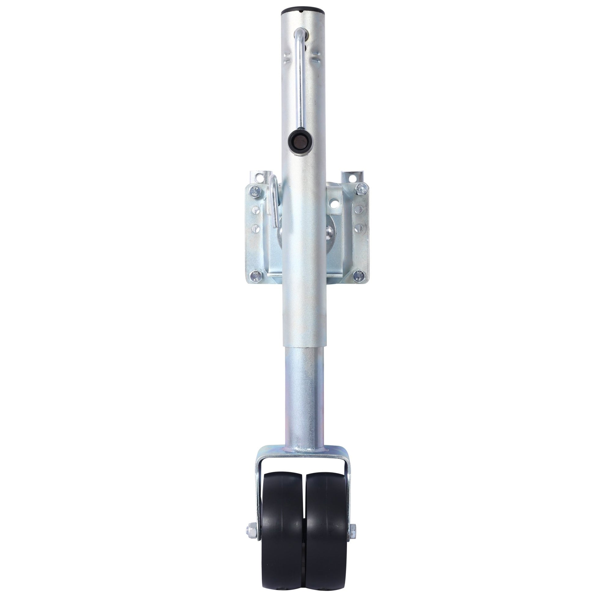 1500lbs Trailer Jack with Double Wheel, Adjustable 12' Lift Travel, Boat On for Boat RV Utility, Swivel Tongue Towing Dual Wheel - 1st Choice Furniture Direct