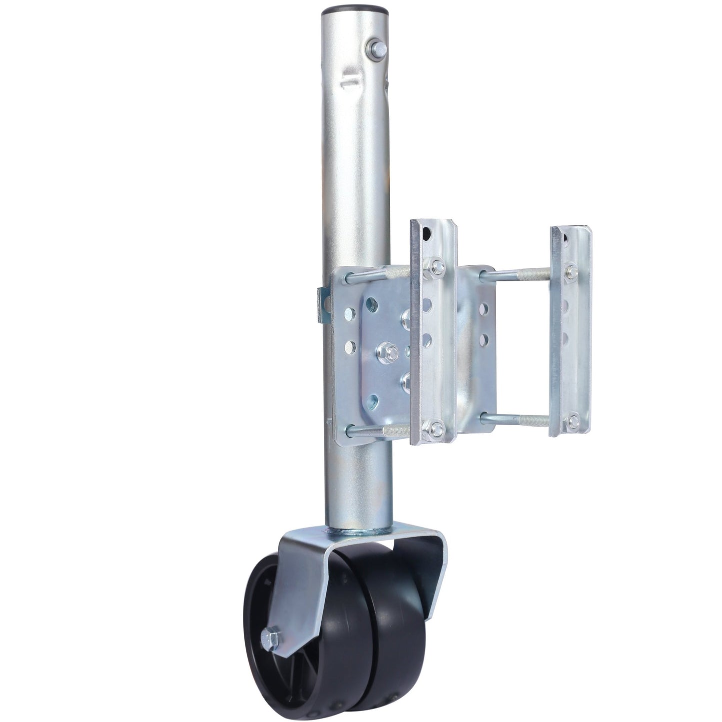 1500lbs Trailer Jack with Double Wheel, Adjustable 12' Lift Travel, Boat On for Boat RV Utility, Swivel Tongue Towing Dual Wheel - 1st Choice Furniture Direct